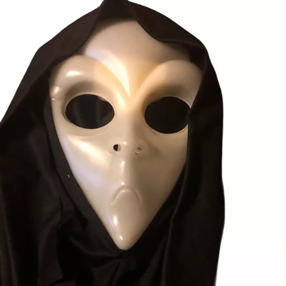 Easter Unlimited Vintage Halloween Alien Face Mask Glow In Dark - Picture 2 of 10